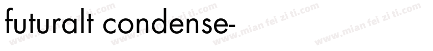 futuralt condense字体转换